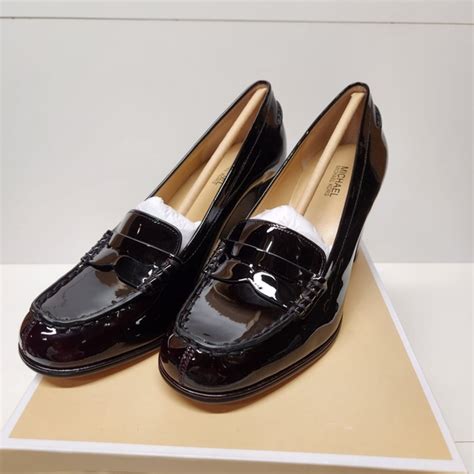 michael kors bayville loafer plum|Michael Kors Glossy Bayville loafer patent Leather plum color.